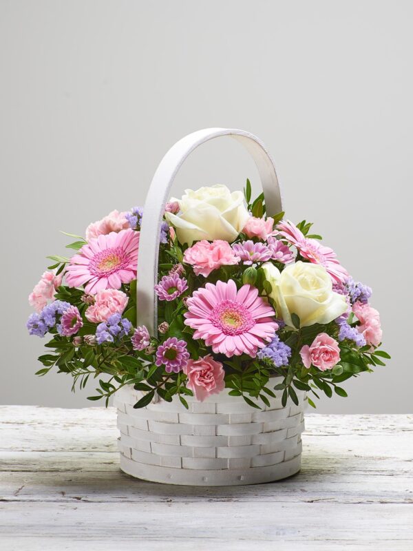 Pastel Basket Arrangement