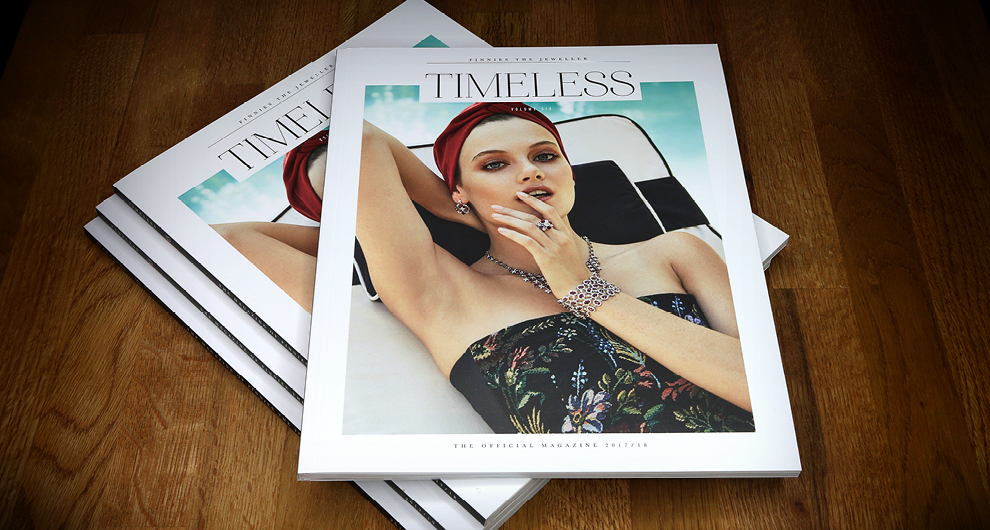 Timeless Magazine: Issue 06. Design, production and publishing of the luxury lifestyle customer magazine for Finnies the Jewellers, Aberdeen
