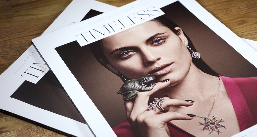 Timeless Magazine: Issue 04. Design, production and publishing of the luxury lifestyle customer magazine for Finnies the Jeweller, Aberdeen