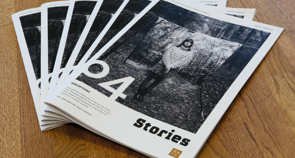 Harlow Stories: Issue 04. Harlow District Chamber of Commerce magazine design and production in partnership with Magnificent Stuff, Harlow