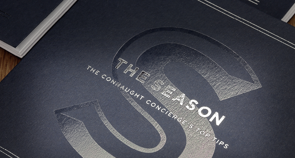 Quarterly concierge booklet designed for the Maybourne Hotel Group, for the guests of Claridge’s, The Connaught and The Berkeley. Quarterly concierge booklet designed for the Maybourne Hotel Group, for the guests of Claridge’s, The Connaught and The Berkeley.