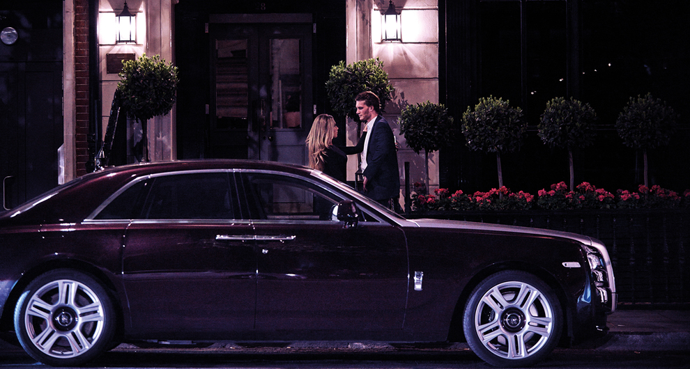 Rolls-Royce Ghost II photoshoot in Mayfair, London for H.R. Owen Drive Magazine: Issue 10