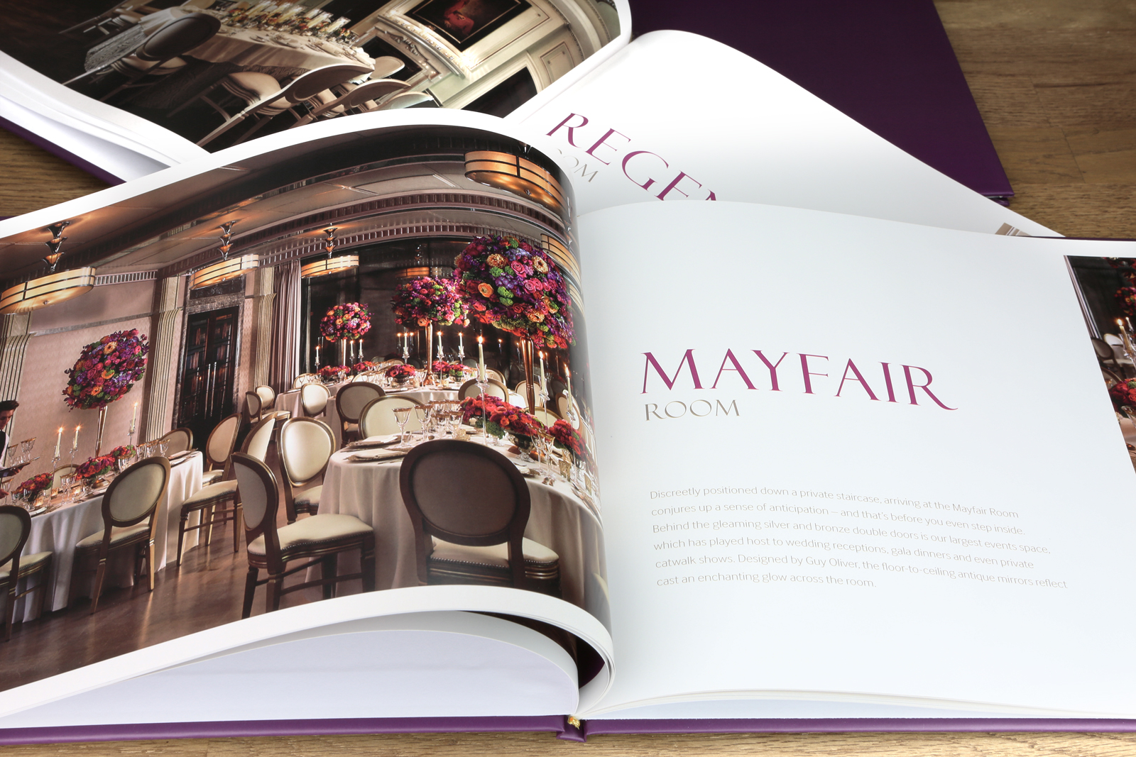 Bespoke luxury brochure design for The Connaught Hotel, London