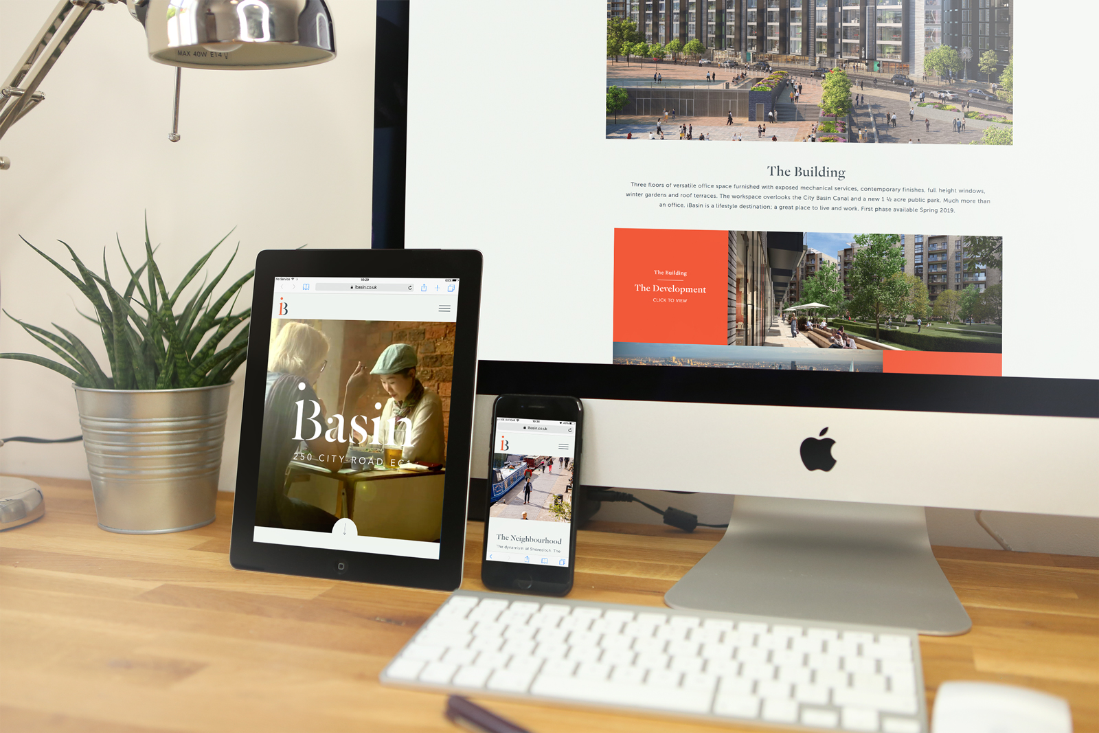 Bespoke WordPress website design & build for the Berkeley Groups new commercial development in the heart of London’s Tech City, iBasin