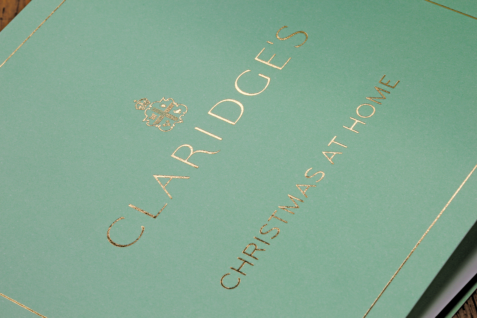 Christmas gifts concertina print design for Claridge's Hotel, London