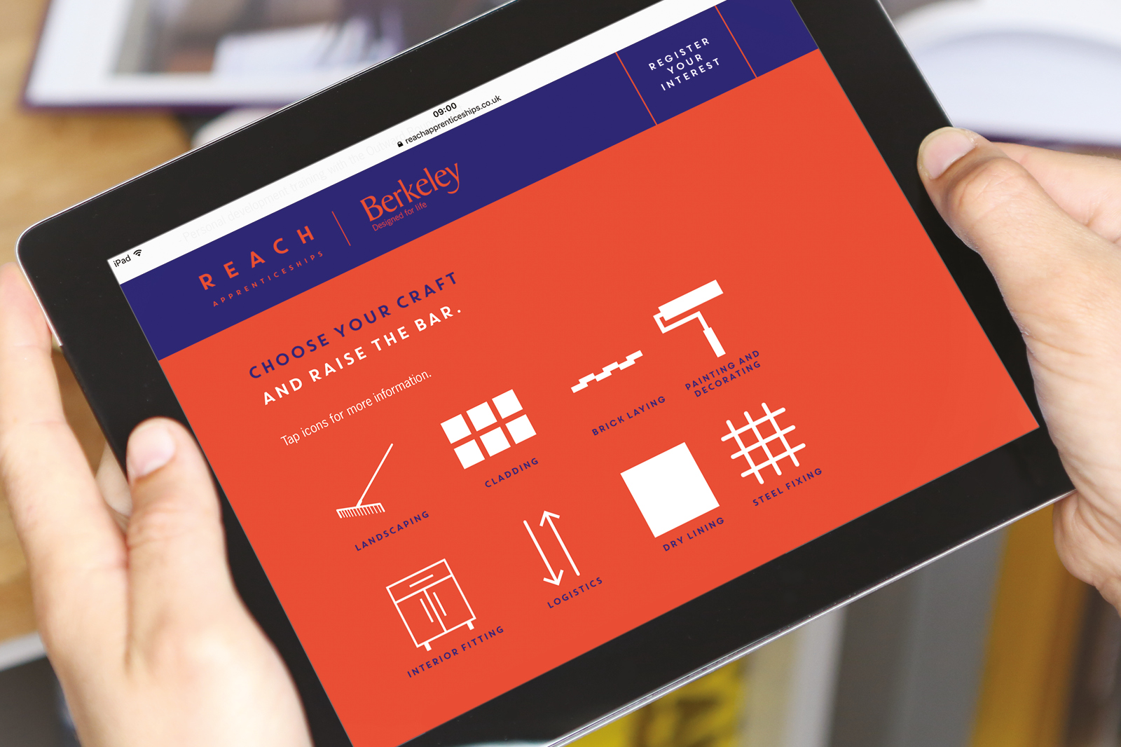 Fully responsive, bespoke website design and build for Berkeley Homes new REACH Apprenticeships programme Fully responsive, bespoke website design and build for Berkeley Homes new REACH Apprenticeships programme