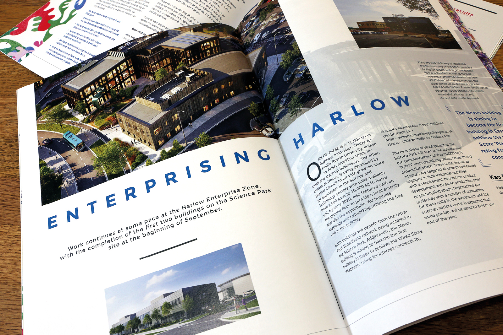 Harlow Stories: Issue 08. Magazine design and production in partnership with Magnificent Stuff and in association with Discover Harlow.