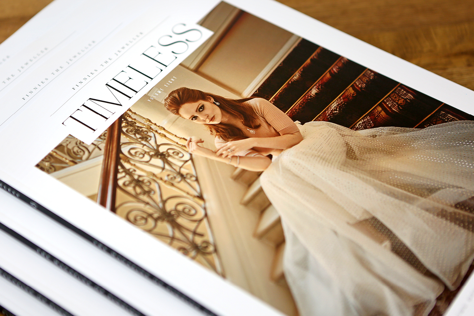 Timeless Magazine: Issue 8. Design, production and publishing of the luxury lifestyle customer magazine for Finnies the Jeweller, Aberdeen